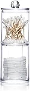 Two-Layer Cotton Pads Container Storage Box Case Cosmetics Organizer
