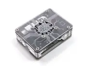 Zebra Virtue Case ~Black Mist~ for Raspberry Pi 4, 3, B and B+ with Fan