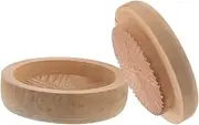 SECFOU Wooden Manual Grinder Hand Grain Mill Corn Huller Bean Masher Multifunctional Grain Grinder Peeling Tray for Rice and Grains