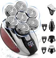 Head Shavers for Bald Men 7D 5 in 1 Electric Shavers for Men Bald Head Grooming