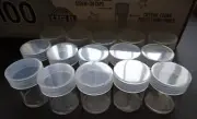 20 Whitman Half Dollar Round Clear Plastic Coin Storage Tubes Screw On Caps