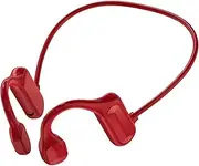 Sports Bone Conduction Headphone, Bluetooth 5.3 Open-Ear Wireless Sport Headphones with Microphones, 13 Hours Music Time,Waterproof Wireless Earphones for Workout, Running, Gym, Cycling (Red)