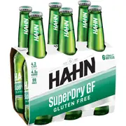 Hahn Super Dry Gluten Free Bottles 330mL x 6 pack