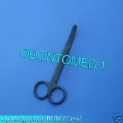 3 Operating Scissors Curved 5" blunt-blunt Black Coated Surgical Instruments