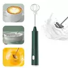 1 PCS USB Rechargeable Handheld Egg Beater 3 Speeds Electric Milk Frother Foam