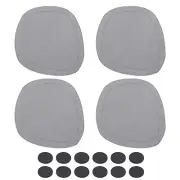 4 Pack Diatomaceous Plant Saucers with Grooves for Indoors 7inch, Dark Gray