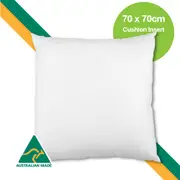 Aus Made 70 x 70cm Cushion Insert Polyester Premium Lofty Fibre