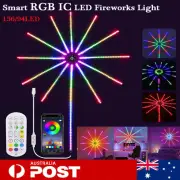 RGB LED Firework Strip Lights Dream Color Smart Music Sync APP & Remote Control