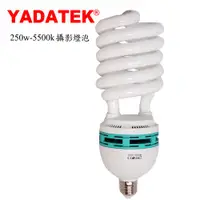 在飛比找PChome24h購物優惠-YADATEK E27燈頭5500k攝影燈泡-250w(2顆