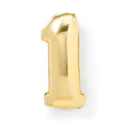 Gold Look Giant Number 1 Foil Balloon