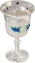 MUCKLILY Vintage Metal Wine Goblet European Style Medieval Design Shot Glasses for Wine Cocktail Glasses Home Decor