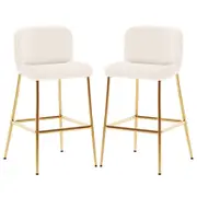 Bernie Boucle Bar Stool (Set of 2)