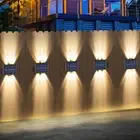 Solar Wall Lights Up & Down Lamp Decor Waterproof Garden Outdoor Fence Yard New