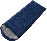 Zxpjkyu Sleeping Bag Cold Weather Lightweight for Men Women Warm Hooded Sleep Bag for Camping Backpacking Travel Outdoor Winter, Dark Blue, 3kg