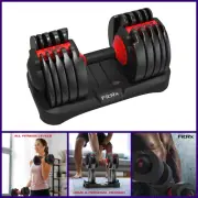 Smartbell, Quick-Select Adjustable Dumbbell for Home Gym 5-52.5 Lbs Weight Black