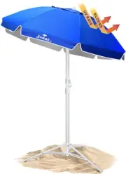 JoeShade, Portable Sun Shade Umbrella, Sunshade Umbrella, Sports Umbrella, Blue