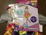NEW Girls Shopkins Rainbow Bite Halloween Costume Size M (8-10)