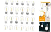 LED 5000K Outdoor String Light Bulbs, Waterproof S14 Replacement Bulb, E26
