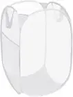 Durable Collapsible Laundry Baskets, Reinforced Mesh Pop up Laundry Hamper, Fold
