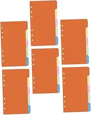 Tofficu Core Divider Pages 30 Pcs Reusable Notebook Index Dividers Plastic Tabs