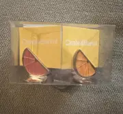 Crate & Barrell Placecard Holders Citrus S/4. Rare. Meryl Waltz Summer Table