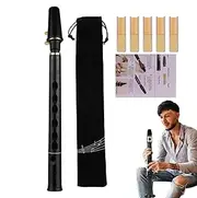 Pocket Saxophone - 8-Hole C Key Little Saxophone | Band and Orchestra Musical Instruments for Music Players, Practice Tool