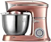 Stand Mixer, 6 Speeds Tilt-Head Food Mixer, Kitchen Electric Mixers with 6.5-QT Stainless Steel Mixing Bowl, Dough Hook, Wire Whisk, and Beater Attachments for Most Home Cooks