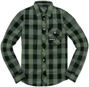 HolyFreedom Jessie James Flannel Shirt, green, Size 3XL for Men
