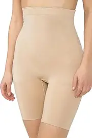[Generic] Shaping Shorts, High-Waisted Compression Shorts, Black and Nude