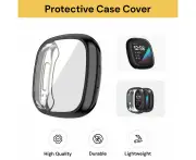 Protective Case Cover For Fitbit Versa 3/Sense - Black