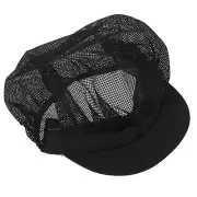 Adjustable Black Chef Hat with Breathable Mesh Top for Women and Men Perfect ...