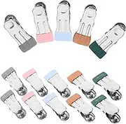 QUMIIRITY 25pcs Non Slip Clothes Pins Heavy Duty Stainless Steel Clips for Laundry Multi Purpose Fixing Clamps for Towels Quilts Pants and Blankets