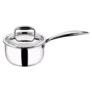 Vinod Platinum Triply Stainless Steel Saucepan & Lid, 20cm, 3 Ltr- Free Delivery