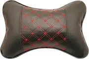 Car Seat Headrest Pad 3D Memory Foam Pillow Head Neck Pain Relief Travel Neck Support Breathable Mesh Fabric Cushion Car Accesso(-)