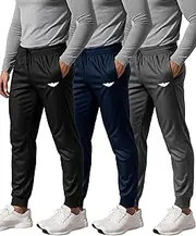 [AMERICAN HEAVEN] Men's Track & Training Jogger Pants | Multi Pack | Athletic Loose-fit Speed Sweatpants for Workout