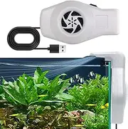 Aquarium Chiller Fan,USB Quiet Anti Rust Aquarium Fan | Cooling Fan Aquarium Accessories Anti Fade with Clip for Homes Freshwater Reptiles Saltwater Foccar