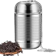 [Générique] Tea Strainer, Fine Mesh Stainless Steel Infuser, 1.97x1.97x3.54 Inches, Teas Tool, Loose Leaf Brewing Tools, Rustproof Filter Design for Home, Travel, and Camping Use, Stainless