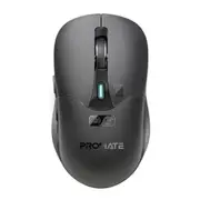Promate Rechargeable Wireless Mouse with BT & RF Connectivity - Black [SAMO.BLK]