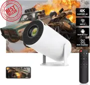 Mini Projector 4K 1080P Android 11 WiFi6 BT5.0 Smart Rotatable Outdoor Movie TV