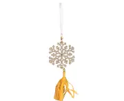 Christmas Tree Ornaments - Champagne Snowflake B