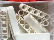 LEGO Parts - White Technic Liftarm 1 x 5 Thick - No 32316 - QTY 10
