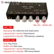 H1 DC8-36V Audio Amplifier Power AMP Bluetooth AUX Preamp Board Combination