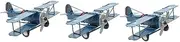 EPIGEIST 3pcs Large Retro Airplane Model Vintage Iron Aircraft Decor for Home Decoration Lightweight Metal Craft for Parties and Birthdays Unique Rustic for Boys and Girls and Adults