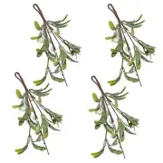 Mistletoe Hanging Stem x 4 Christmas Decoration Sprigs Bunches Stems 21cm