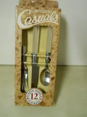 Cambridge Casuals 12Pc Flatware Set Frosted White NEW