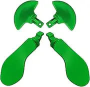 Anglepingping 4 Pcs Back Paddles for PS5 Dualsense Edge Controller, Stainless Steel, Green