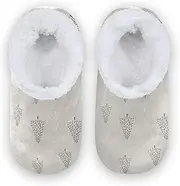[Caihoyu] Slippers for Kids Girls Boys Fuzzy Fleece Anti-Skid Sole Lightweight House Shoes Home Indoor