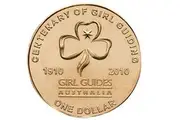 $1 2010 Centenary of Girl Guiding Circulated AUS One Dollar Coin