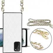Cross body Lanyard Cover for Samsung Galaxy S20 Case - White