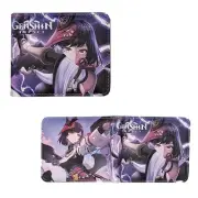 New Kujou Sara GENSHIN IMPACT BiFold Wallet Standard Size Credit Card Billfold